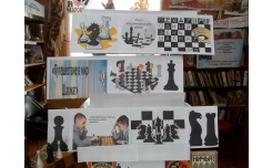 Выставка «Путешествие в мир шахмат». Чкаловская библиотека